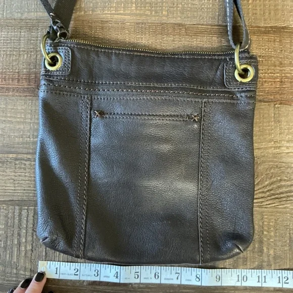 The Sak Kendra Multicolor Patterned Interior Over Shoulder Brown Crossbody Bag - Picture 9 of 9